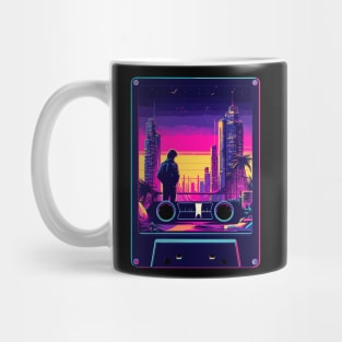 Cassette tape Retro city Mug